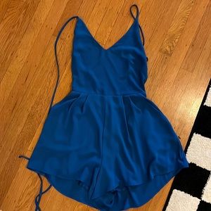 Blue Lush Romper, Small